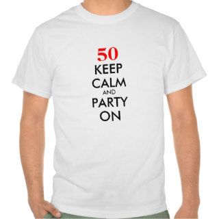 Funny Birthday shirt for 50th Birthday  Keep calm