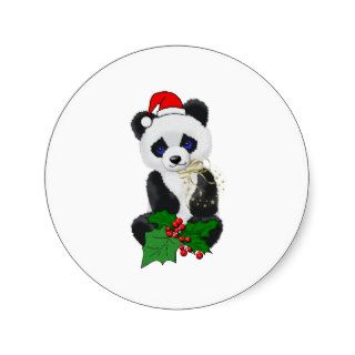 Christmas Panda Sticker