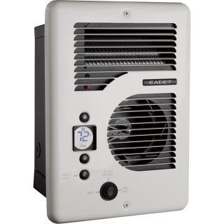 Cadet Energy Plus In-Wall Heater — 240/208/120 Volt, Digital Thermostat, Model# CE163TW  Electric Baseboard   Wall Heaters