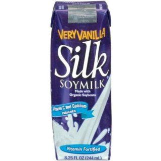 Silk Soy Milk    Very Vanilla, 8 Ounce (Pack of 24)  Grocery & Gourmet Food