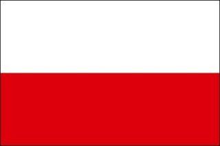 3x5 FT Poland Polish Flag Sewn Stripes "Pole Sleeve" Pole Hem Style Nylon US Made  Outdoor Flags  Patio, Lawn & Garden