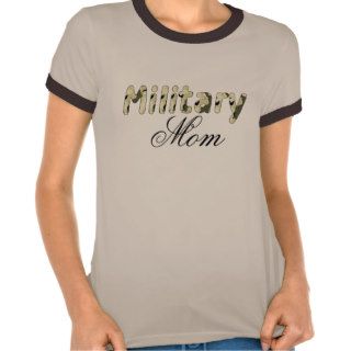 Military Mom T Shirt (Green Camo)