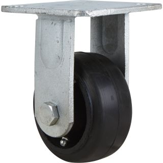 4in. Rigid Solid Rubber Replacement Caster  500   999 Lbs.