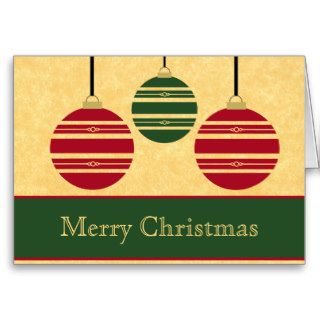 Stylish Ornaments Christmas Card