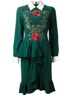 Moschino Embroidered Blouse Dress