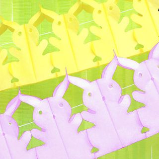 easter bunny paper garland by peach blossom