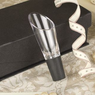 acrylic wine pourer in gift box by dibor