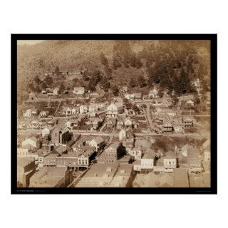 Small City of Deadwood SD 1887 Poster