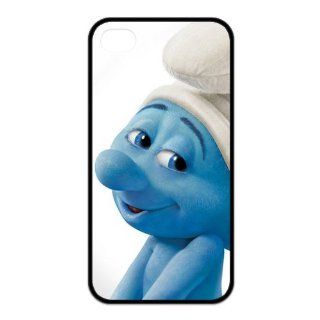 Wonderful Cartoon Series Cases, 3D Family Comedy Film The Smurfs Funny Clumsy Smurf iPhone 4, 4S Case Cell Phones & Accessories