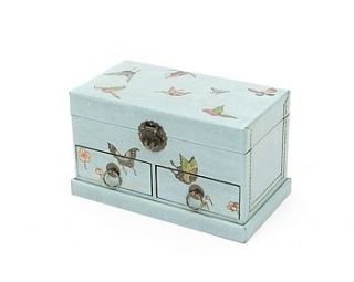 jewellery box with drawers   butterflies by orchid furniture