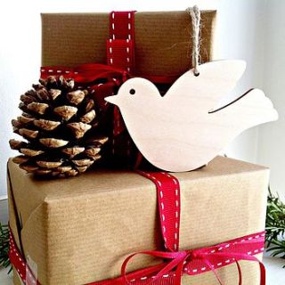 wooden paint your own dove decoration by the little picture company