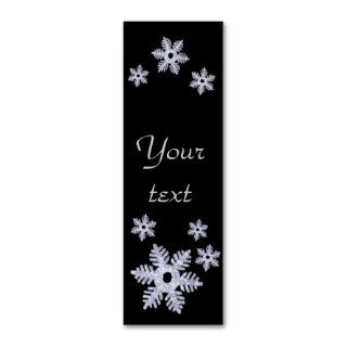 Snowflake~ Style A BookMarks Business Cards