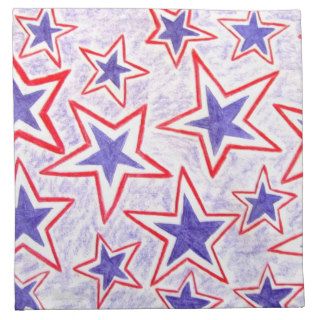Abstract 102. Stars Fun art by Will Boutin,  color Napkin