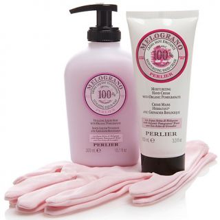 Perlier Hand Care Set with Gloves   Pomegranate AUTOSHIP