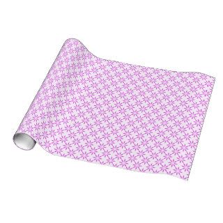 Purple flowers wrapping paper
