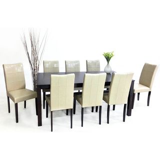 Eveleen 9 piece Chalk Dining Furniture Set Warehouse of Tiffany Dining Sets