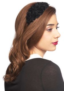 Here Noir There Headband  Mod Retro Vintage Hair Accessories