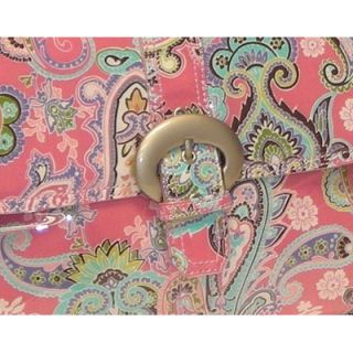 Kalencom Laminated Buckle Bag in Cotton Candy Paisley Pink