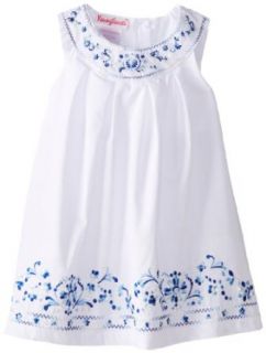 Nannette Girls 2 6X Embroidered Poplin Dress Clothing