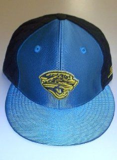 Jacksonville Jaguars Shine Quilted Fitted Flat Bill Reebok Hat   Size 7 3/4   TG84M  Sports Fan Baseball Caps  Sports & Outdoors
