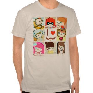 "I love to smile" Graphic Design Collage T shirts