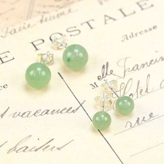 aventurine earrings by lisa angel