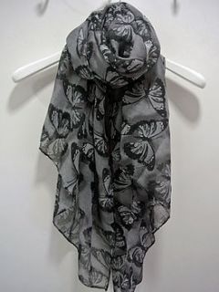 large butterfly print scarf by lovethelinks