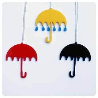 acrylic umbrella necklace by kayleigh o'mara