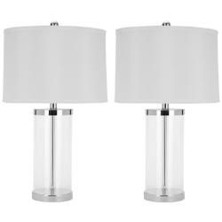 Indoor 1 light Glass Exquisite Table Lamps (Set of 2) Safavieh Lamp Sets