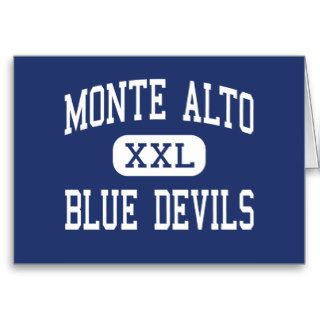 Monte Alto   Blue Devils   Junior   Monte Alto Greeting Card