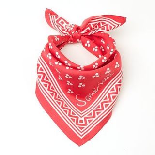 small silk square scarf cowboy by somerville scarves