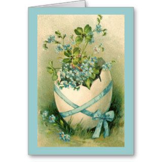 Vintage Happy Easter Designs Greeting Cards