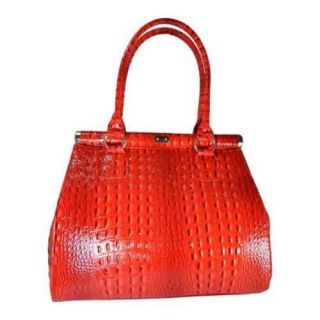 Women's Vecceli Italy AS 179 Red Leather Vecceli Italy Shoulder Bags