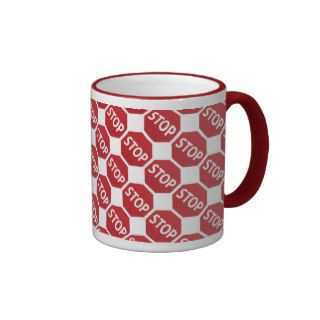 Stop Sign Design Coffee Mug
