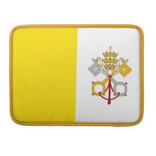 Vatican City Flag Rickshaw Flap Sleeve MacBook Pro Sleeve