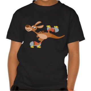 Cute Cartoon Skating Kangaroo Children T Shirt