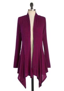 Leaf It for Later Cardigan in Magenta  Mod Retro Vintage Sweaters