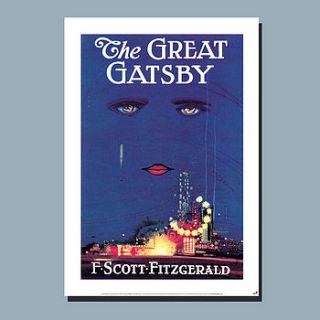 'the great gatsby' poster by the literary gift company