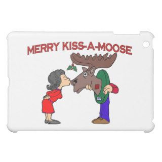 Merry Kiss A Moose iPad Mini Cases