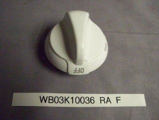 GE Part Number WB03K10036 KNOB CONTROL (WHITE)   Appliance Replacement Parts