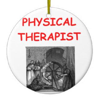 physical therapy christmas ornament