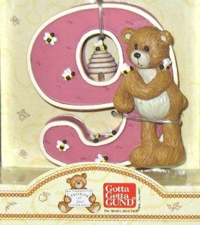 Gund Thinking of You Number 9 Teddy Bear and Bumble Bees Figurine   Childrens Room Decor