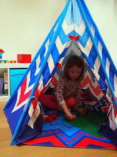 child teepee and mat chevron design by catching stars