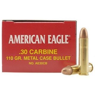 Federal Premium American Eagle Rifle Ammo .30 Carbine 110 gr. FMJ 50 rounds 724481