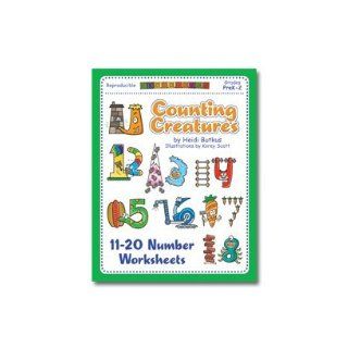 Counting Creatures 11 20 Number Workbook Heidi Butkus 9781938553042 Books