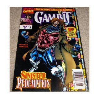 Marvel Comics Gambit (Sinister Redemption, Sept Issue Number 1) Marvel Comics Books