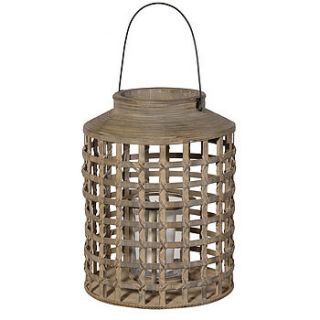 large wicker hurricane candle holder by drift living