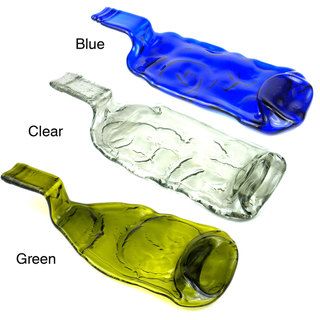 Recycled Glass Bottle Tray (Chile) Global Crafts Trivets & Trays