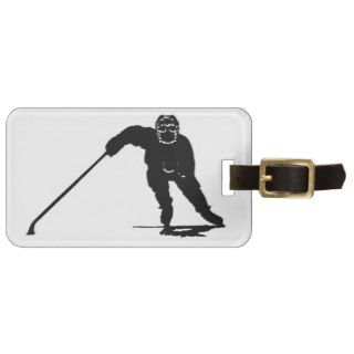 Hockey Player Luggage Tags