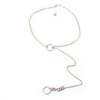 lariat hoop necklace by francesca rossi designs